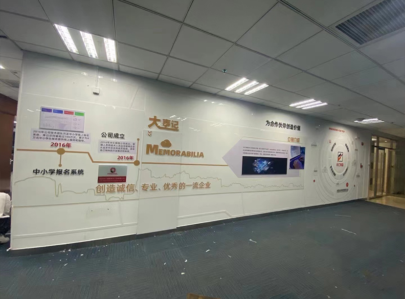 互聯(lián)網文化墻設計大事記文化墻設計合作伙伴墻設計(圖3)